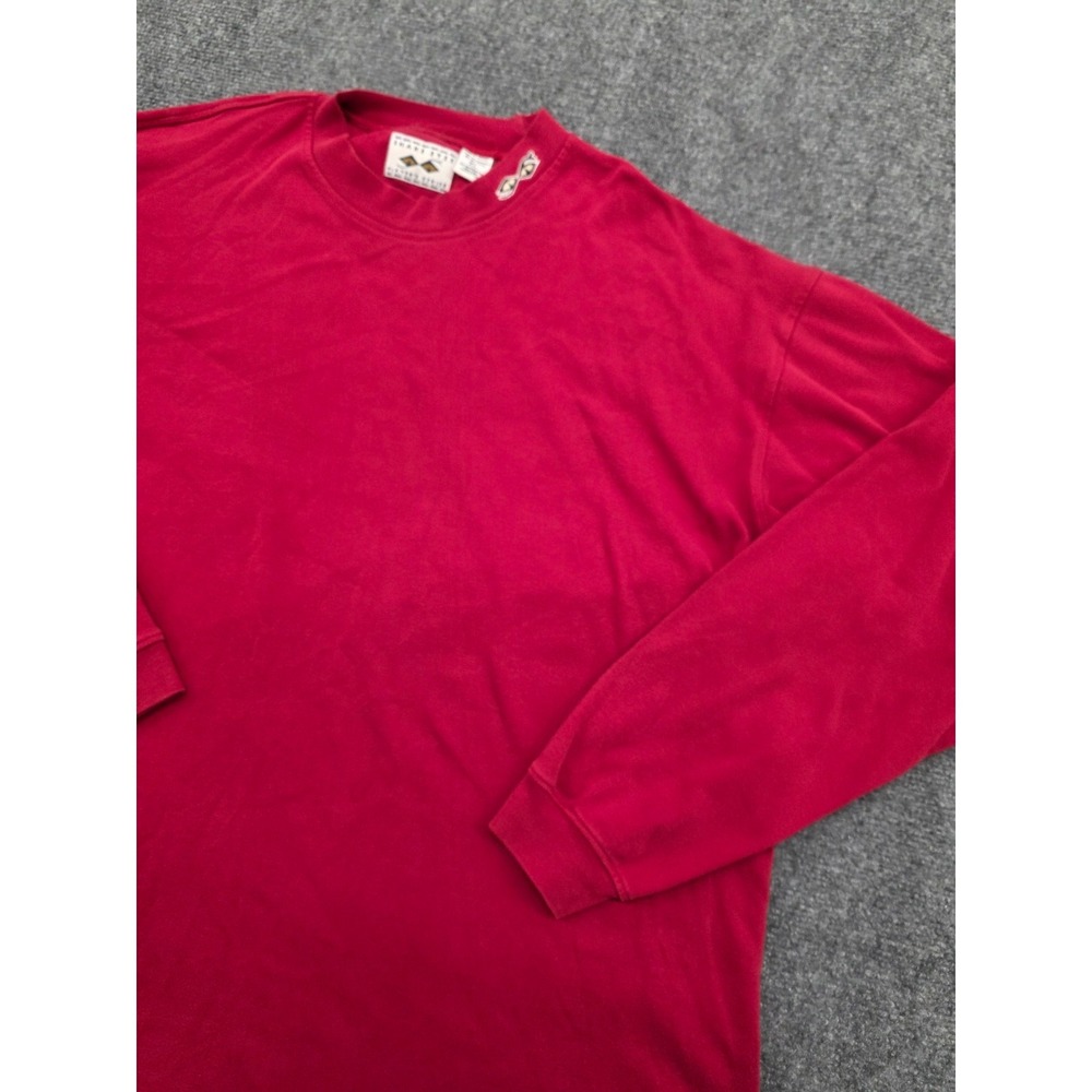 Snake Eyes Men's Vintage 90s Mock Neck Shirt Long-sleeve Red Golf‎ XL